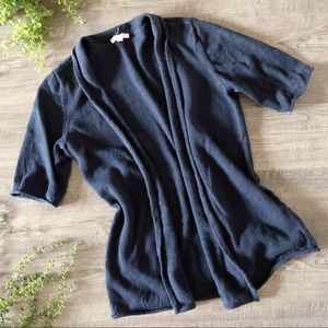 Eileen Fisher // Navy Blue // Linen Open Cardigan